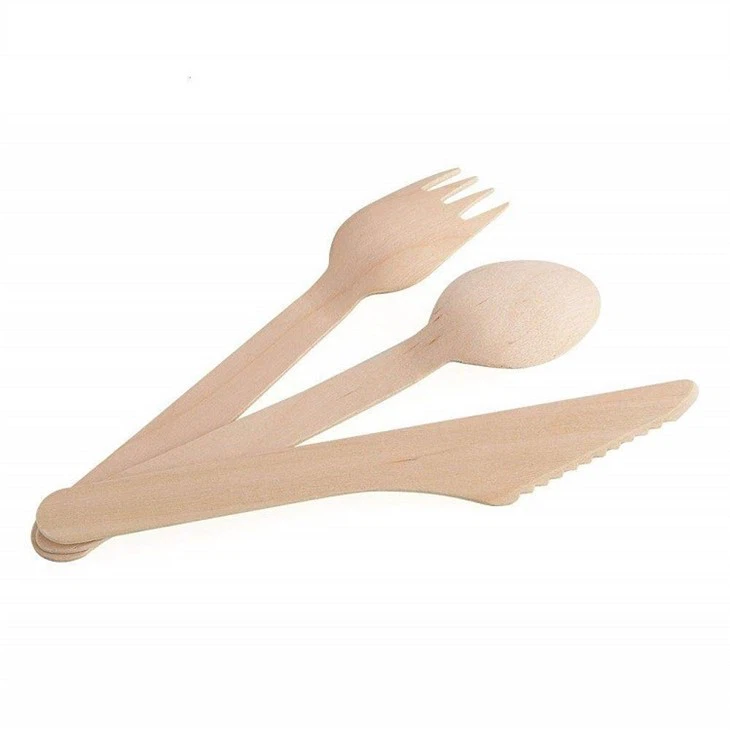 Disposable Wood Cutlery Set